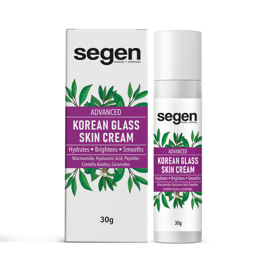 Segen Korean Glass Skin Cream – 30g | With Niacinamide & Peptides for Instant Brightening, Oil Control & Deep Hydration